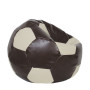 Fotoliu puf Extra Ball - imitatie piele - maro/crem Fotoliu puf Extra Ball - imitatie piele - maro/crem