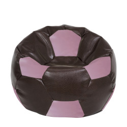 Fotoliu puf Extra Ball - imitatie piele - maro/mov Fotoliu puf Extra Ball - imitatie piele - maro/mov