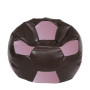 Fotoliu puf Extra Ball - imitatie piele - maro/mov Fotoliu puf Extra Ball - imitatie piele - maro/mov