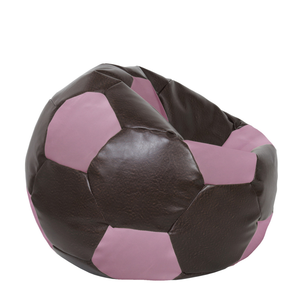 Fotoliu puf Extra Ball - imitatie piele - maro/mov Fotoliu puf Extra Ball - imitatie piele - maro/mov