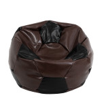 Fotoliu puf Extra Ball - imitatie piele - maro/negru