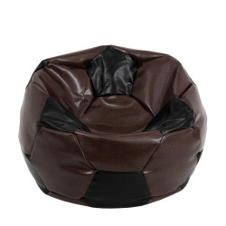 Fotoliu puf Extra Ball - imitatie piele - maro/negru Fotoliu puf Extra Ball - imitatie piele - maro/negru