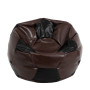 Fotoliu puf Extra Ball - imitatie piele - maro/negru Fotoliu puf Extra Ball - imitatie piele - maro/negru