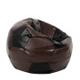 Fotoliu puf Extra Ball - imitatie piele - maro/negru Fotoliu puf Extra Ball - imitatie piele - maro/negru