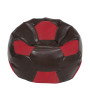 Fotoliu puf Extra Ball - imitatie piele - maro/rosu Fotoliu puf Extra Ball - imitatie piele - maro/rosu
