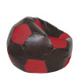 Fotoliu puf Extra Ball - imitatie piele - maro/rosu Fotoliu puf Extra Ball - imitatie piele - maro/rosu