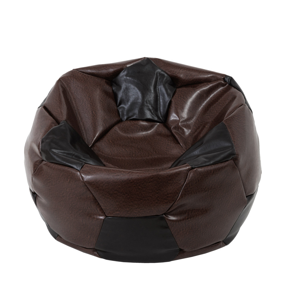 Fotoliu puf Extra Ball - imitatie piele - maro/wenge Fotoliu puf Extra Ball - imitatie piele - maro/wenge