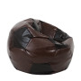 Fotoliu puf Extra Ball - imitatie piele - maro/wenge Fotoliu puf Extra Ball - imitatie piele - maro/wenge