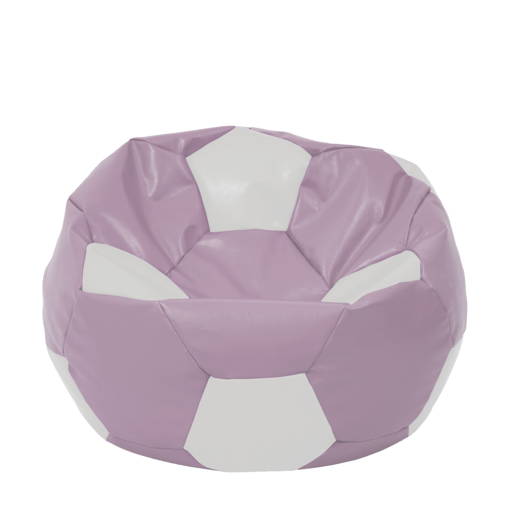 Fotoliu puf Extra Ball - imitatie piele - mov/alb Fotoliu puf Extra Ball - imitatie piele - mov/alb