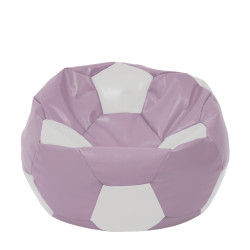 Fotoliu puf Extra Ball - imitatie piele - mov/alb Fotoliu puf Extra Ball - imitatie piele - mov/alb