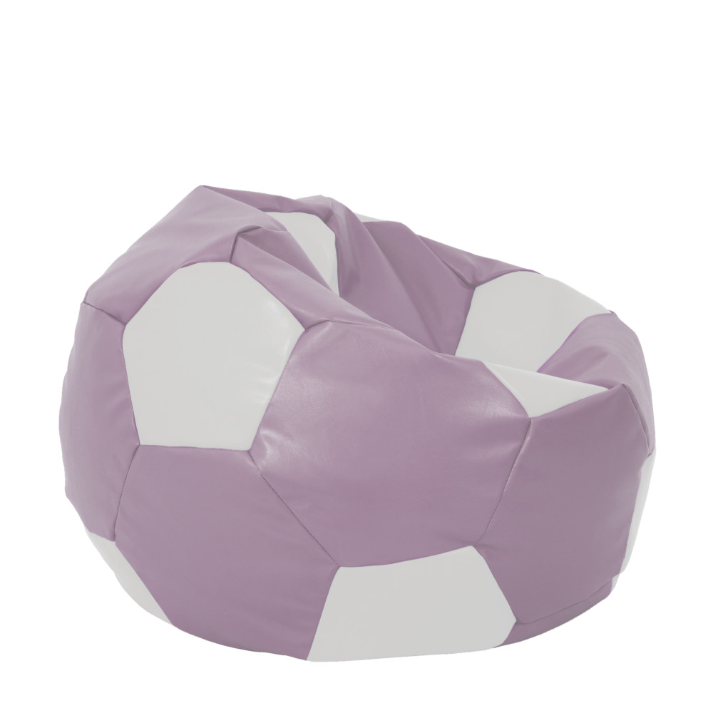 Fotoliu puf Extra Ball - imitatie piele - mov/alb Fotoliu puf Extra Ball - imitatie piele - mov/alb