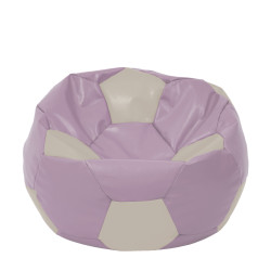 Fotoliu puf Extra Ball - imitatie piele - mov/crem Fotoliu puf Extra Ball - imitatie piele - mov/crem