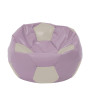 Fotoliu puf Extra Ball - imitatie piele - mov/crem Fotoliu puf Extra Ball - imitatie piele - mov/crem