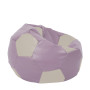 Fotoliu puf Extra Ball - imitatie piele - mov/crem Fotoliu puf Extra Ball - imitatie piele - mov/crem