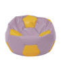Fotoliu puf Extra Ball - imitatie piele - mov/galben Fotoliu puf Extra Ball - imitatie piele - mov/galben