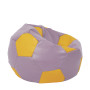 Fotoliu puf Extra Ball - imitatie piele - mov/galben Fotoliu puf Extra Ball - imitatie piele - mov/galben