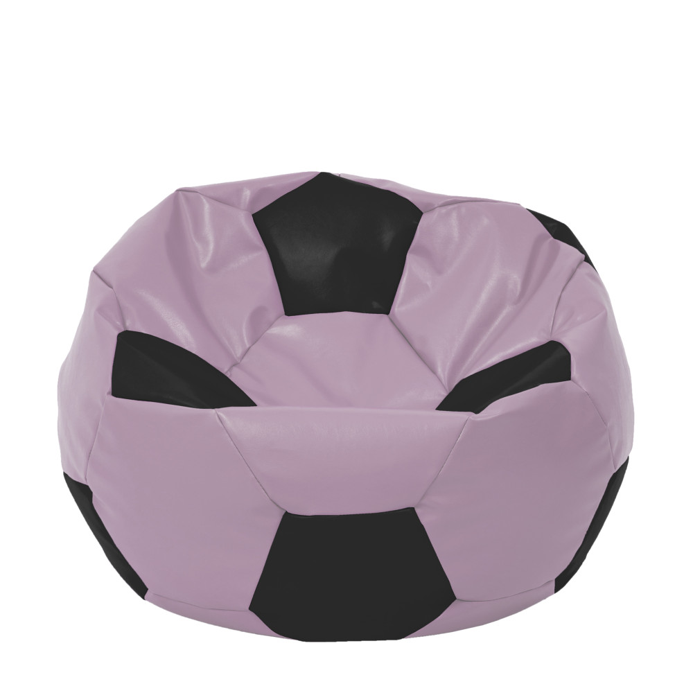 Fotoliu puf Extra Ball - imitatie piele - mov/negru Fotoliu puf Extra Ball - imitatie piele - mov/negru