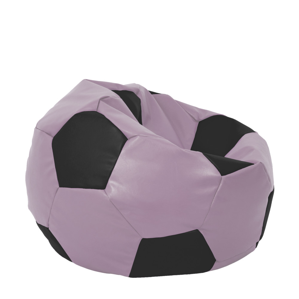Fotoliu puf Extra Ball - imitatie piele - mov/negru Fotoliu puf Extra Ball - imitatie piele - mov/negru