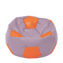 Fotoliu puf Extra Ball - imitatie piele - mov/portocaliu Fotoliu puf Extra Ball - imitatie piele - mov/portocaliu