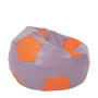 Fotoliu puf Extra Ball - imitatie piele - mov/portocaliu Fotoliu puf Extra Ball - imitatie piele - mov/portocaliu