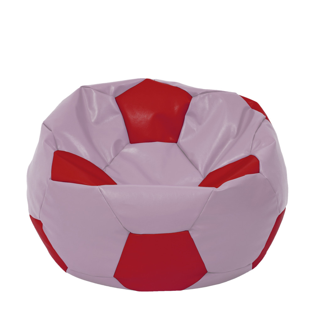 Fotoliu puf Extra Ball - imitatie piele - mov/rosu Fotoliu puf Extra Ball - imitatie piele - mov/rosu