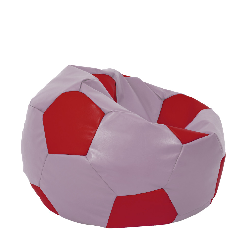 Fotoliu puf Extra Ball - imitatie piele - mov/rosu Fotoliu puf Extra Ball - imitatie piele - mov/rosu