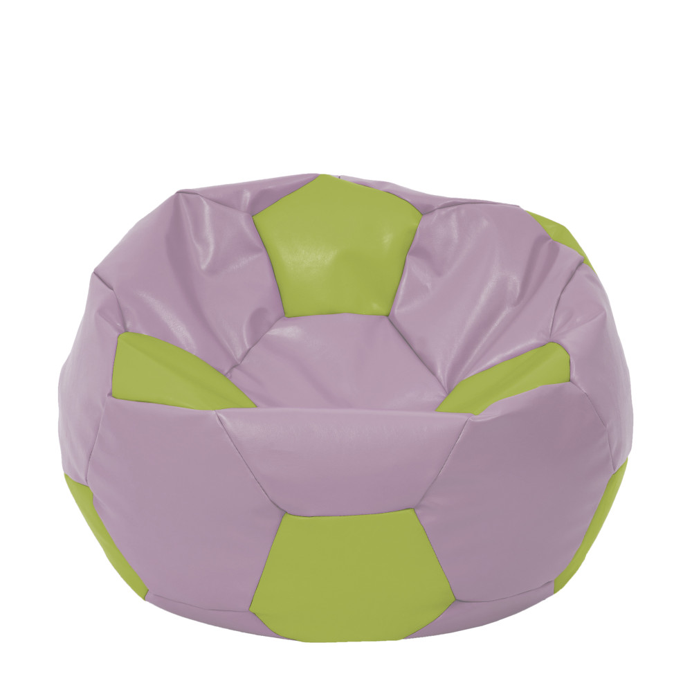 Fotoliu puf Extra Ball - imitatie piele - mov/verde Fotoliu puf Extra Ball - imitatie piele - mov/verde