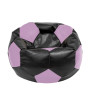 Fotoliu puf Extra Ball - imitatie piele - negru/mov Fotoliu puf Extra Ball - imitatie piele - negru/mov