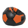 Fotoliu puf Extra Ball - imitatie piele - negru/portocaliu Fotoliu puf Extra Ball - imitatie piele - negru/portocaliu