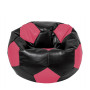 Fotoliu puf Extra Ball - imitatie piele - negru/roz Fotoliu puf Extra Ball - imitatie piele - negru/roz