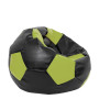 Fotoliu puf Extra Ball - imitatie piele - negru/verde Fotoliu puf Extra Ball - imitatie piele - negru/verde