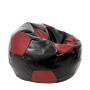 Fotoliu puf Extra Ball - imitatie piele - negru/bordo Fotoliu puf Extra Ball - imitatie piele - negru/bordo