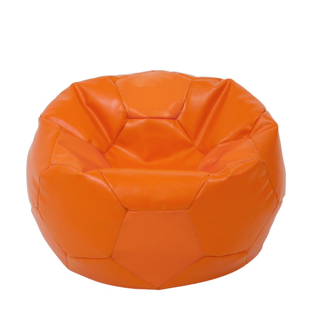 Fotoliu puf Extra Ball - imitatie piele - portocaliu Fotoliu puf Extra Ball - imitatie piele - portocaliu