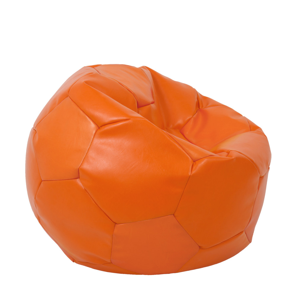 Fotoliu puf Extra Ball - imitatie piele - portocaliu Fotoliu puf Extra Ball - imitatie piele - portocaliu