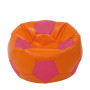 Fotoliu puf Extra Ball - imitatie piele - portocaliu/roz Fotoliu puf Extra Ball - imitatie piele - portocaliu/roz