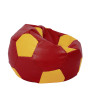 Fotoliu puf Extra Ball - imitatie piele - rosu/galben Fotoliu puf Extra Ball - imitatie piele - rosu/galben