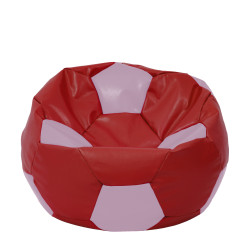 Fotoliu puf Extra Ball - imitatie piele - rosu/mov Fotoliu puf Extra Ball - imitatie piele - rosu/mov