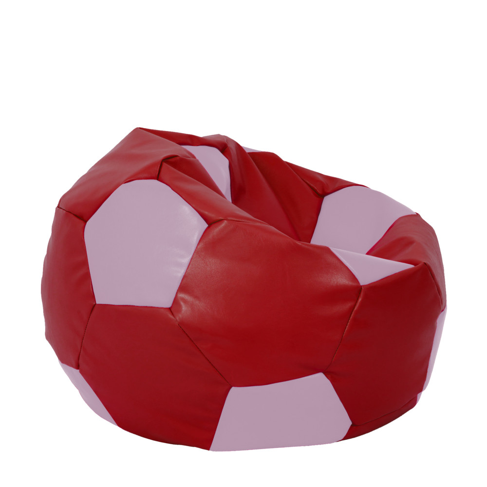 Fotoliu puf Extra Ball - imitatie piele - rosu/mov Fotoliu puf Extra Ball - imitatie piele - rosu/mov