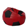 Fotoliu puf Extra Ball - imitatie piele - rosu/negru Fotoliu puf Extra Ball - imitatie piele - rosu/negru
