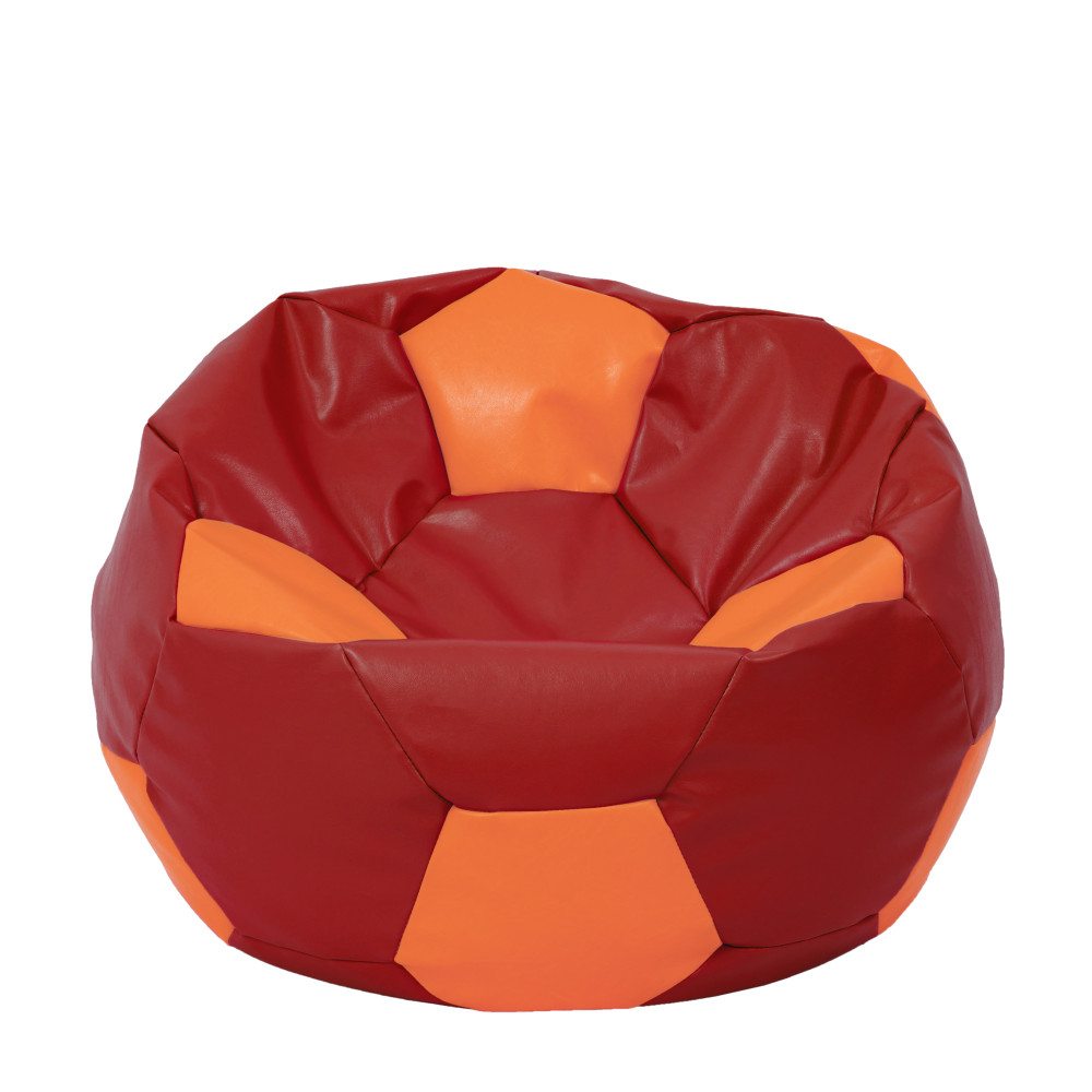 Fotoliu puf Extra Ball - imitatie piele - rosu/portocaliu Fotoliu puf Extra Ball - imitatie piele - rosu/portocaliu