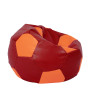 Fotoliu puf Extra Ball - imitatie piele - rosu/portocaliu Fotoliu puf Extra Ball - imitatie piele - rosu/portocaliu