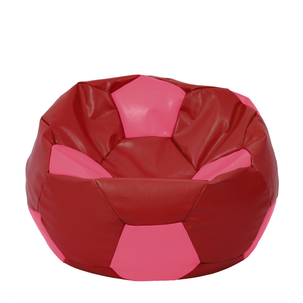 Fotoliu puf Extra Ball - imitatie piele - rosu/roz Fotoliu puf Extra Ball - imitatie piele - rosu/roz