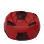 Fotoliu puf Extra Ball - imitatie piele - rosu/wenge Fotoliu puf Extra Ball - imitatie piele - rosu/wenge