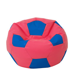 Fotoliu puf Extra Ball - imitatie piele - roz/albastru Fotoliu puf Extra Ball - imitatie piele - roz/albastru