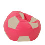 Fotoliu puf Extra Ball - imitatie piele - roz/crem Fotoliu puf Extra Ball - imitatie piele - roz/crem