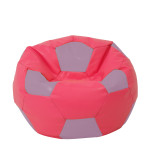Fotoliu puf Extra Ball - imitatie piele - roz/mov