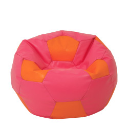 Fotoliu puf Extra Ball - imitatie piele - roz/portocaliu Fotoliu puf Extra Ball - imitatie piele - roz/portocaliu