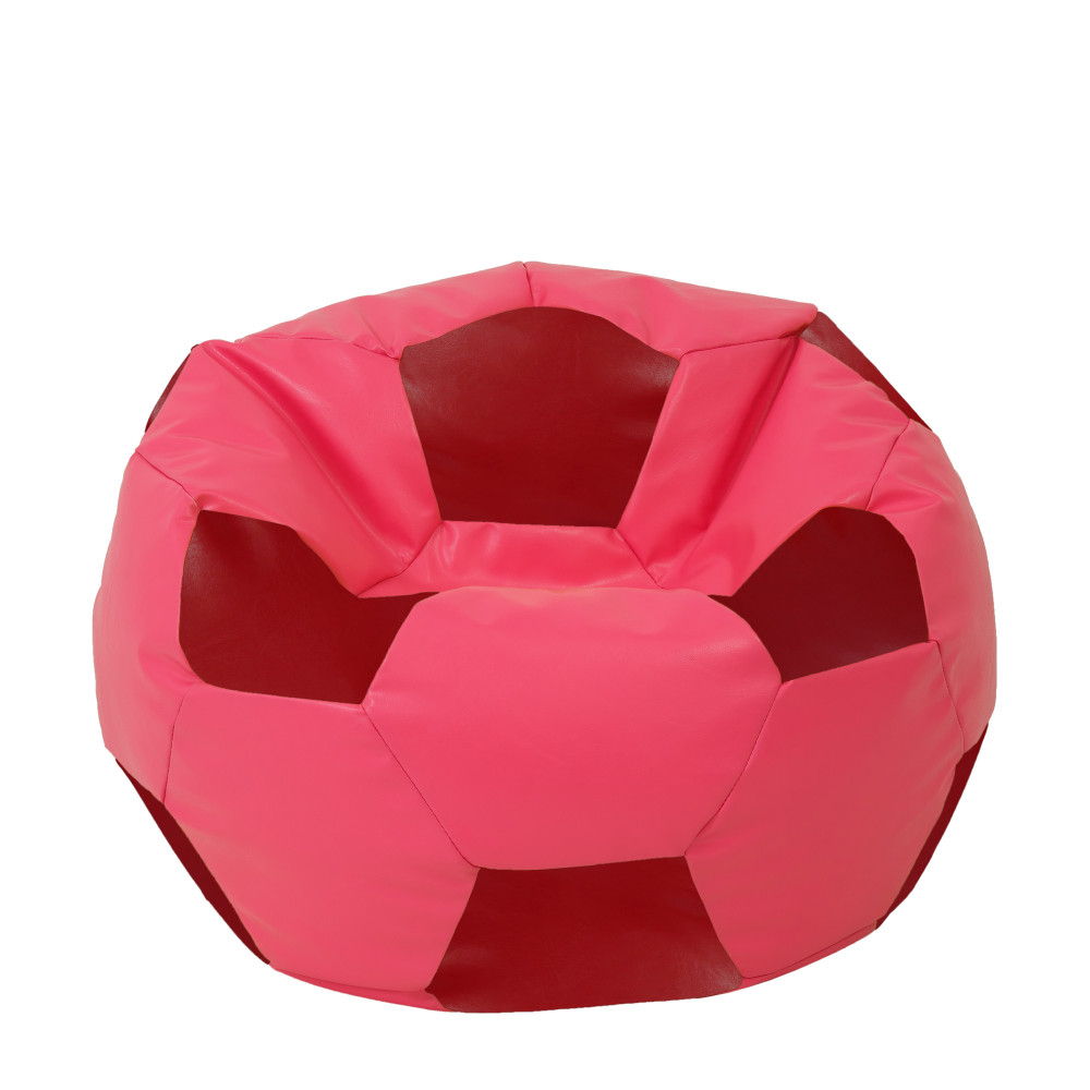 Fotoliu puf Extra Ball - imitatie piele - roz/rosu Fotoliu puf Extra Ball - imitatie piele - roz/rosu