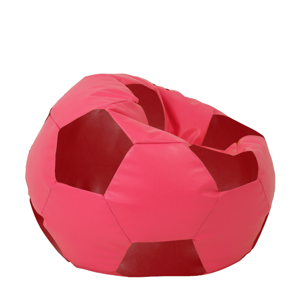 Fotoliu puf Extra Ball - imitatie piele - roz/rosu Fotoliu puf Extra Ball - imitatie piele - roz/rosu