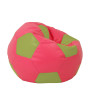 Fotoliu puf Extra Ball - imitatie piele - roz/verde Fotoliu puf Extra Ball - imitatie piele - roz/verde